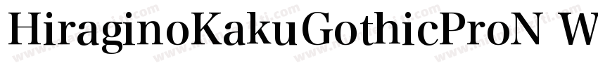 HiraginoKakuGothicProN W6字体转换
